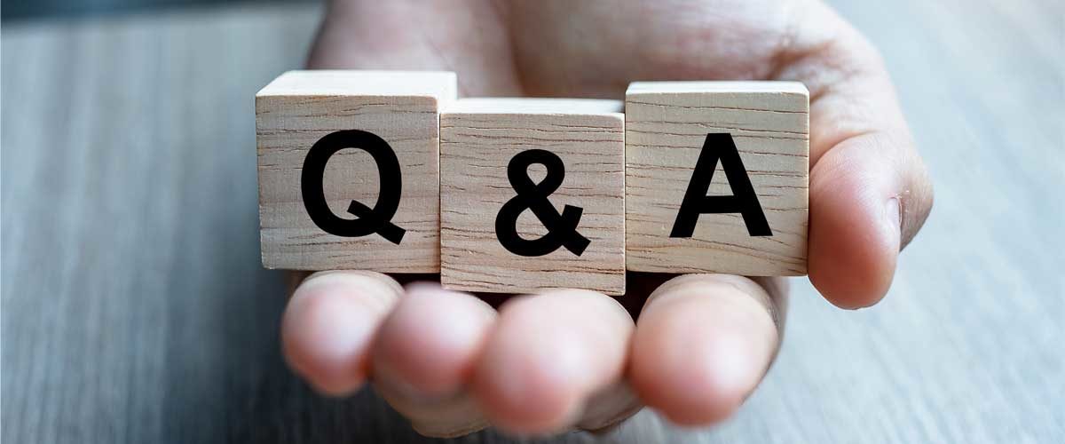 Block with Q&A on them for a question an answer with Amy Small, EVP, Executive Director of Institutional Custody