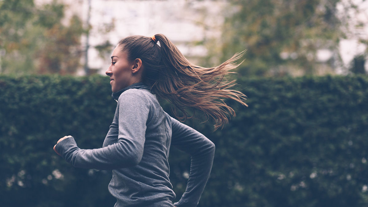 woman running
