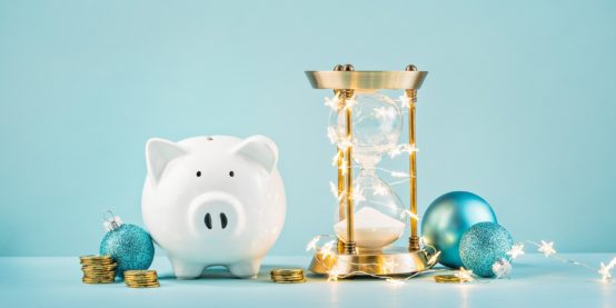 bigstock Piggy Bank And Rustic Hourglas 260866927 1
